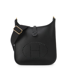 将图像加载到图库查看器中，HERMES Evelyne3 Black Taurillon Clemence Size 23
