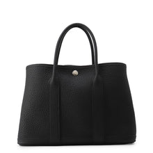 将图像加载到图库查看器中，HERMES Garden Party Black Negonda Leather Size TPM
