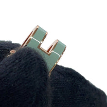 Load image into Gallery viewer, HERMES Pop Ash Necklace Size Mini VertPeppermint Gold Plated Lacquer
