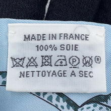 Load image into Gallery viewer, HERMES Twilly Cheetah Bandana GUEPARDS BANDANA Marine Clair/Blue Ciel/Vert Silk100%
