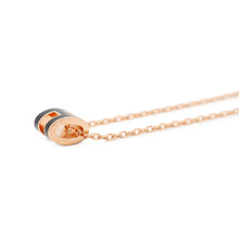 Load image into Gallery viewer, HERMES Pop Ash Necklace Size Mini Black Gold Plated Lacquer
