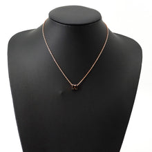 Load image into Gallery viewer, HERMES Pop Ash Necklace Size Mini Black Gold Plated Lacquer
