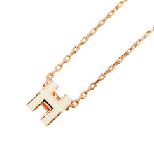 Load image into Gallery viewer, HERMES Pop Ash Necklace Size Mini White Gold Plated Lacquer
