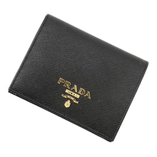 Load image into Gallery viewer, PRADA Saffiano Leather Multicolor Compact Wallet Black/Hibiscus1MV204_ZLP_F061H Saffiano LeatherLeather
