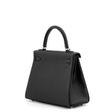 将图像加载到图库查看器中，HERMES Kelly Retourne Black Togo Leather Size 25
