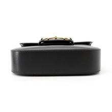 Load image into Gallery viewer, GUCCI Horsebit 1955 Small Shoulder Bag Black658574 Leather
