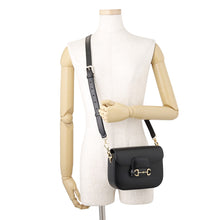 Load image into Gallery viewer, GUCCI Horsebit 1955 Small Shoulder Bag Black658574 Leather
