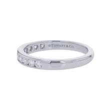 将图像加载到图库查看器中，TIFFANY&amp;Co. Half Eternity Ring Size Approximately No. 13 Pt950
