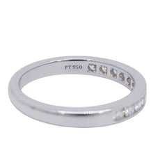 将图像加载到图库查看器中，TIFFANY&amp;Co. Half Eternity Ring Size Approximately No. 13 Pt950
