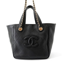 Load image into Gallery viewer, CHANEL Mini Shopping Bag BlackAS6199 Calf Leather
