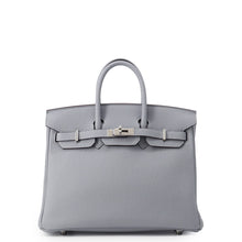将图像加载到图库查看器中，HERMES Birkin Green Pantan Togo Leather Size 25
