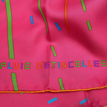 Load image into Gallery viewer, HERMES Carre PLUIE DETINCELLES (Rain of Fireworks) Size 90 Pink/Multicolor Silk100%
