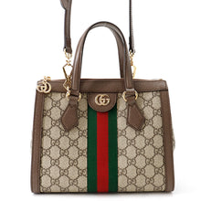 Load image into Gallery viewer, GUCCI OBDIA GG Supreme 2WAY Tote Bag Beige/Brown547551 PVC Leather
