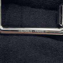 将图像加载到图库查看器中，HERMES Etrier Keychain Silver Metal
