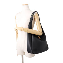 Load image into Gallery viewer, SAINT LAURENT PARIS LE 5 A 7 Soft Shoulder Bag Black753837 Leather Size Large
