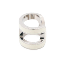 将图像加载到图库查看器中，HERMES Pop Ash Ear Cuff White Lacquer Metal
