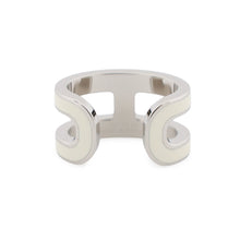 将图像加载到图库查看器中，HERMES Pop Ash Ear Cuff White Lacquer Metal
