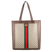 Load image into Gallery viewer, GUCCI Ophidia GG Supreme Tote Bag Beige/Brown519335 GG Supreme Leather Size Large
