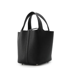将图像加载到图库查看器中，HERMES Picotin Lock Black Taurillon Clemence Size PM
