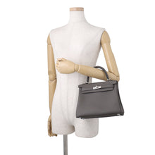 Load image into Gallery viewer, HERMES Kelly Retourne Etain Togo Leather Size 25
