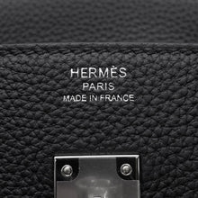 将图像加载到图库查看器中，HERMES Birkin Black Togo Leather Size 25
