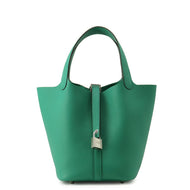 HERMES Picotin Lock Vert Vertigo Taurillon Clemence Size PM