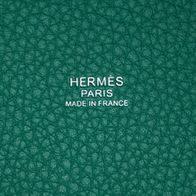 将图像加载到图库查看器中，HERMES Picotin Lock Vert Vertigo Taurillon Clemence Size PM
