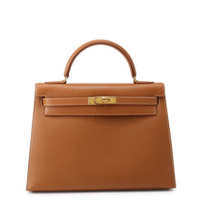 Load image into Gallery viewer, HERMES Kelly Sellier Gold Courchevel Size 32
