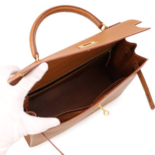 Load image into Gallery viewer, HERMES Kelly Sellier Gold Courchevel Size 32
