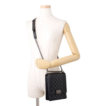 Load image into Gallery viewer, CHANEL Boy Chanel ChainShoulder Bag BlackAS0130 Lambskin
