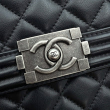 Load image into Gallery viewer, CHANEL Boy Chanel ChainShoulder Bag BlackAS0130 Lambskin
