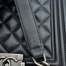 Load image into Gallery viewer, CHANEL Boy Chanel ChainShoulder Bag BlackAS0130 Lambskin
