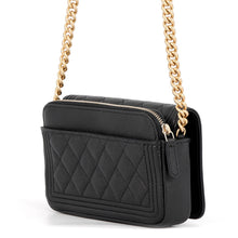 Load image into Gallery viewer, CHANEL Boy Chanel Chain Shoulder Phone Case BlackAP3013 Caviar Leather
