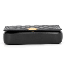 Load image into Gallery viewer, CHANEL Boy Chanel Chain Shoulder Phone Case BlackAP3013 Caviar Leather
