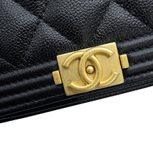 Load image into Gallery viewer, CHANEL Boy Chanel Chain Shoulder Phone Case BlackAP3013 Caviar Leather
