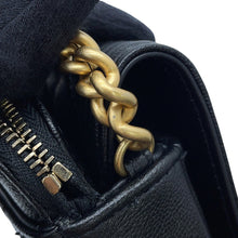 Load image into Gallery viewer, CHANEL Boy Chanel Chain Shoulder Phone Case BlackAP3013 Caviar Leather
