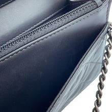 Load image into Gallery viewer, CHANEL 2.55 Icon Chain Wallet BlackA80442 Leather
