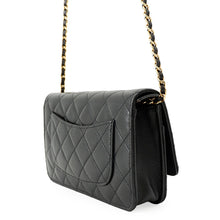 Load image into Gallery viewer, CHANEL Matelasse Classic Chain Wallet BlackAP0250 Caviar Leather
