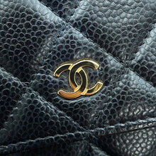 Load image into Gallery viewer, CHANEL Matelasse Classic Chain Wallet BlackAP0250 Caviar Leather

