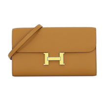 将图像加载到图库查看器中，HERMES Constance To Go Long Sesame Epsom
