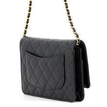 Load image into Gallery viewer, CHANEL Classic Matelasse Chain Wallet BlackAP0250 Caviar Leather
