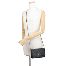 Load image into Gallery viewer, CHANEL Classic Matelasse Chain Wallet BlackAP0250 Caviar Leather
