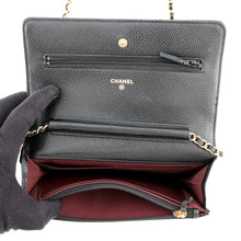 Load image into Gallery viewer, CHANEL Classic Matelasse Chain Wallet BlackAP0250 Caviar Leather
