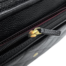 Load image into Gallery viewer, CHANEL Classic Matelasse Chain Wallet BlackAP0250 Caviar Leather
