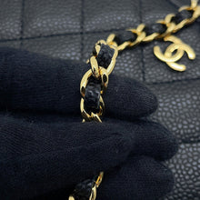 Load image into Gallery viewer, CHANEL Classic Matelasse Chain Wallet BlackAP0250 Caviar Leather
