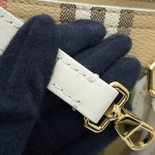 Load image into Gallery viewer, BURBERRY Check Bowling Bag Soap Beige81251071 PVC Calf Leather Size Mini
