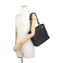 将图像加载到图库查看器中，CHANEL Matelasse PST Tote Bag BlackA50994 Caviar Leather
