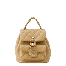Load image into Gallery viewer, CHANEL Matelasse Backpack BeigeAS2908 Lambskin
