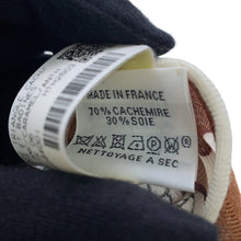 将图像加载到图库查看器中，HERMES Triangle Jean Whip and Grip White/Caramel/Anthracite Cashmere70% Silk30%
