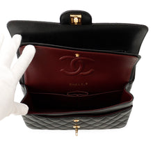 Load image into Gallery viewer, CHANEL Matelasse W Flap ChainShoulder Bag BlackA01112 Caviar Leather Size 25
